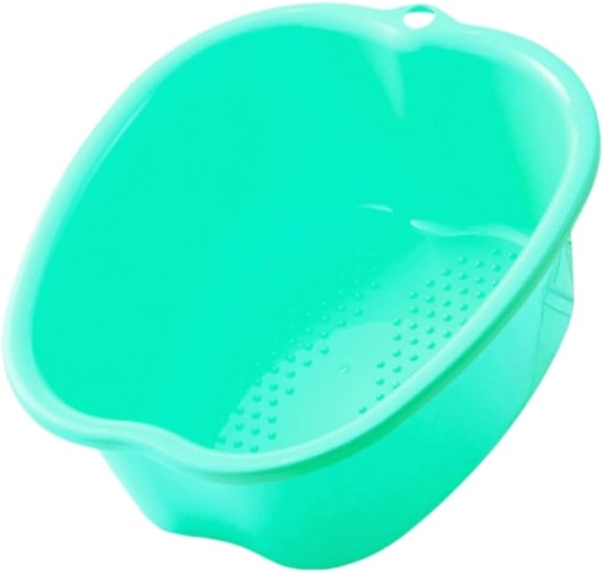 Ytterbium Foot Soaking Bath Basin, Large Massage Foot Soaking Tub, Plastic Home Spa Pedicure Bucket, Relaxation & Stress Relief, Suitable for Women & Men (Light Green)