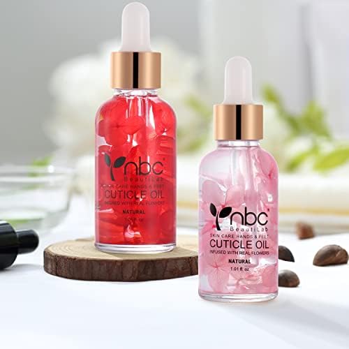 Nail Cuticle Oil, 2Pcs 30ml Rose & Strawberry Cuticle Oil Set Nail Growth Oil with Vitamin E, Jojoba Oil Natural Plant Based Cuticle Oil for Nails Smoothing, Nourishing, Moisturizing - Image 4