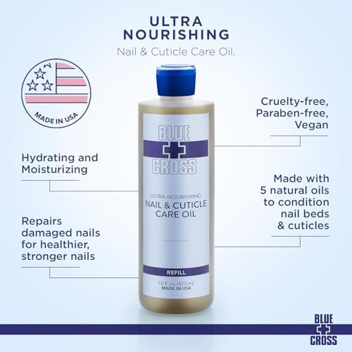 Blue Cross Nail & Cuticle Care Oil, Hydrating, Moisturizing, 16fl oz/473mL - Image 4
