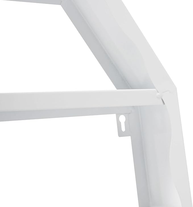 Nail Polish Organizer Wall Mounted, 3Pcs 6-Tier Nail Polish Storage Rack, Metal Nail Polish Storage Holder, Multifunctional Organizer for Essential Oil Perfume at Home Salon Spa(White)
