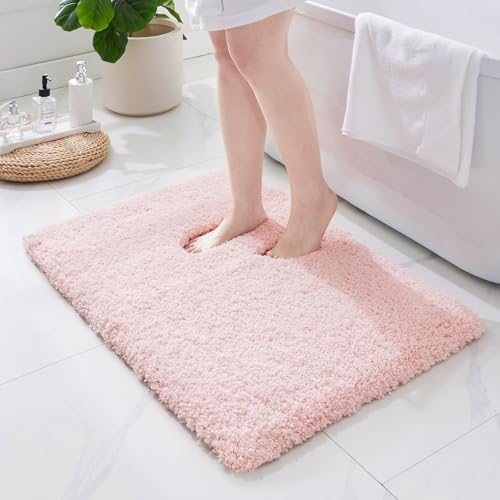 ILANGO Bathroom Rugs 32" × 20", Extra Soft Absorbent Microfiber Bath Rugs by ILANGO