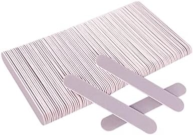 Mini Nail Files Bulk (100 Pcs), Double Sided Emery Board Nail File for Nature Nails, Manicure Tool Set Disposable Colorful Nail File for Home Salon Use Travel Size Men Women Kids Wood Board by GigaGround
