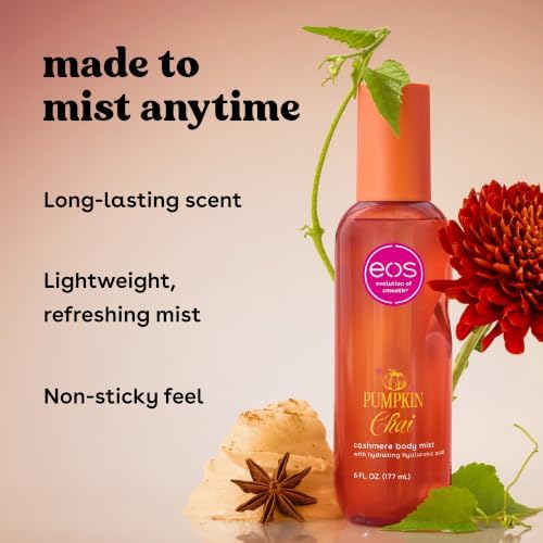 eos Pumpkin Chai Fine Fragrance Body Mist - Fall Body Spray, 6 fl oz - Image 4
