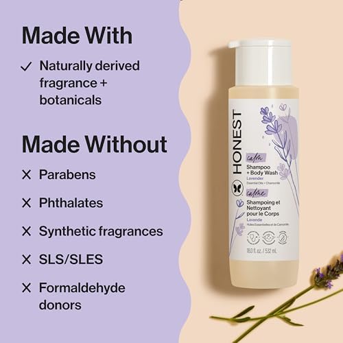 The Honest Company Shampoo & Body Wash, Tear-Free, Lavender Calm, 18 fl oz - Image 4