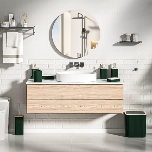 XLHOMO Bathroom Set - 10PC Elegant Green Bathroom Set - Image 5