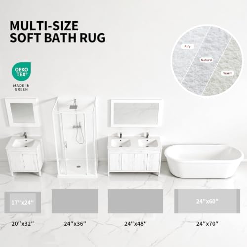 ILANGO Toilet Rugs U Shaped 22" × 24",Soft Absorbent Microfiber Bath Rugs - Image 5