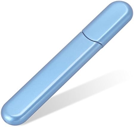 MiDenso Premium Glass Nail File with Case, Crystal Diamond Salon Best Beauty Nail Buffer for Natural and Acrylic Nails for Woman and Man, Blue by MiDenso-GivingItAll