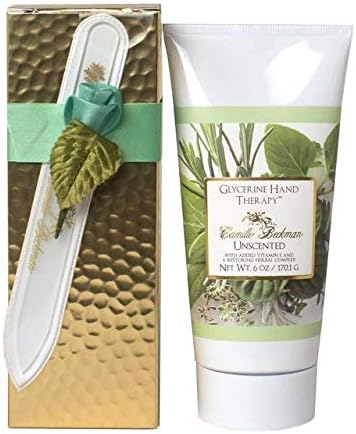 Camille Beckman Manicure Gift Set, Unscented Hand Therapy & Nail File - Image 2