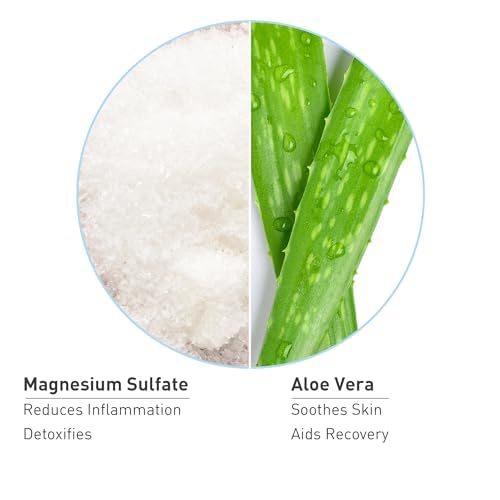 PROcure Epsom Salt Rub Gel – Concentrated Muscle Relief with Organic Aloe Vera & Essential Oils for Aches, Soreness & Tension – 3 Pack