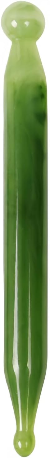 Gua Sha Scraping Massage Tool, GuaSha Facial Set, Natural Resin GuaSha Massage Tools for Rejuvenate Skin Anti-Wrinkle Anti Aging (Green, Acupoint Pen)