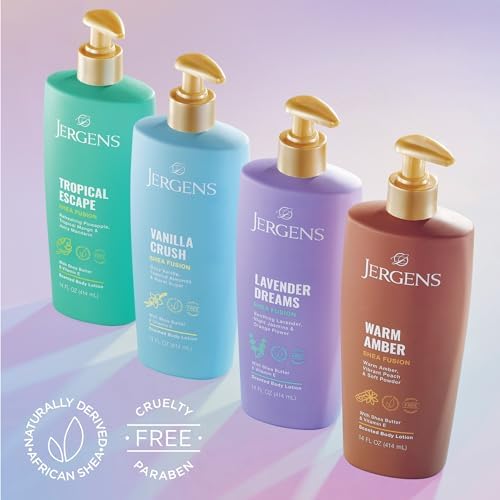 Jergens Shea Fusion Tropical Escape Body Lotion, Shea Butter, 14 fl oz - Image 4
