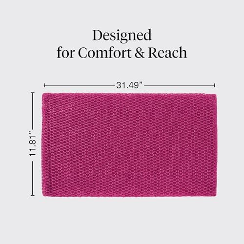 Kitsch African Net Sponge – Exfoliating Body Scrubber – Berry Pink, 3 Pcs - Image 6