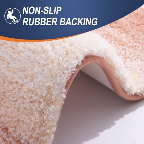OLANLY Luxury Toilet Rugs U-Shaped 24x20, Soft Absorbent Microfiber Mat - Image 5