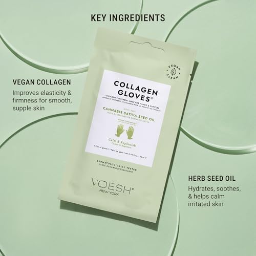 VOESH Collagen Gloves, Vegan Hand Masks, Moisturizing Hand Mask, Lotion Gloves, Hydrating Gloves, Hand Care, Spa Manicure Gloves, Dry Hand Treatment - Image 3