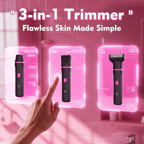 Risina 3-in-1 Bikini Trimmer for Women, Razors for Shaving, Body Shaver - Image 3
