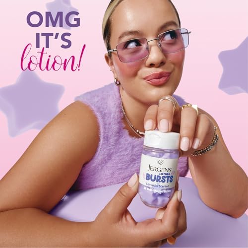 Jergens Lavender Star-Shaped Lotion Bursts Moisturizer for Teens, 38 ct - Image 4