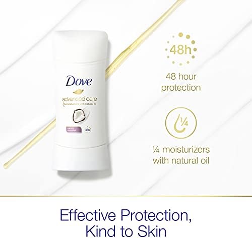 Dove Antiperspirant Deodorant with 48 Hour Protection Caring Coconut Deodorant for Women 2.6 oz (Pack of 2) - Image 3