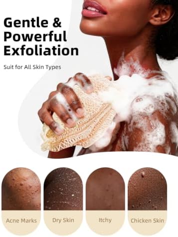 Cleangor 2Pcs African Net Sponge Authentic with Knots - Exfoliating Body - Image 2