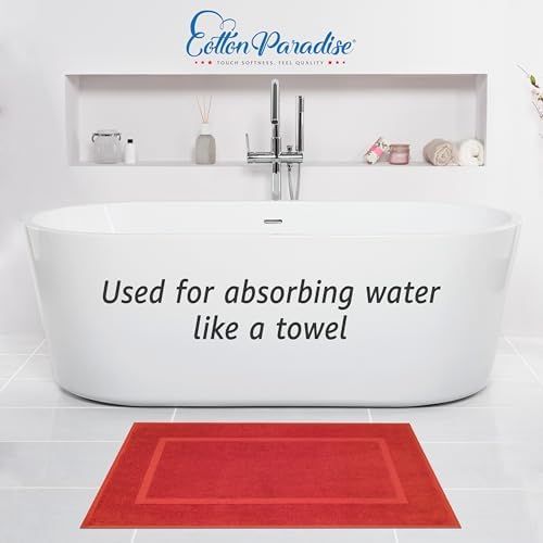 Cotton Paradise 100% Cotton Bathroom Towel Set, 2 Piece 20x34 Floor Towels - Image 2
