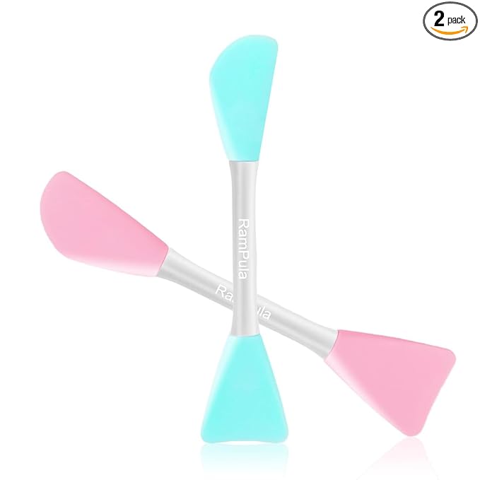 RamPula Silicone Face Mask Brush, Facial Mud Mask Applicator Brush Flexible for Applying Facial Mask,Sleeping Mask,Clay Mask,Body Lotion Mask Beauty Tools Makeup Brushes Applicator