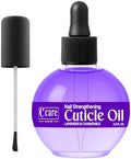 C CARE Cuticle Oil For Nails - Lavender and chamomile Nail Oil - Moisturizes and Strengthens Nails and Cuticles - Dropper & Brush included - Large 2.5 oz bottle by CCARE