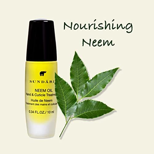 SUNDARI Neem Hand & Cuticle Treatment Oil – 0.34 Fl Oz, Roller for Dry Hands, Nails and Cuticles, Hydrating, Non-Greasy, Pure Plant & Herbal Extracts, Mess-Free Application, Deep Nourishment - Image 2
