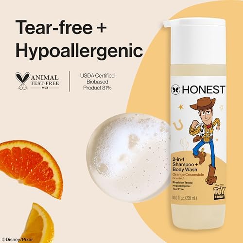 The Honest Company Shampoo, Body Wash, Disney and Pixar's Toy Story, Orange - Image 2