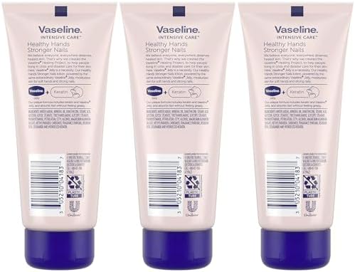 Vaseline Healthy Hands Stronger Nails Lotion 3-Pack, 3.4 Oz Ea - Image 2