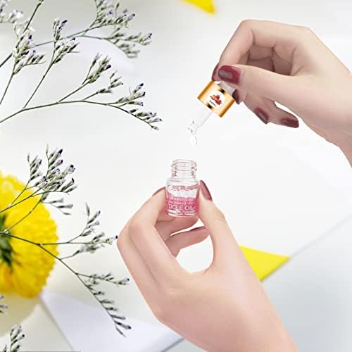 Cuticle Oil Set - 6pcs with Flowers, Vitamin E for Nail Repair & Strengthening - Image 3
