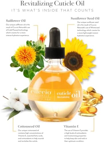 Cuccio Naturale Milk & Honey Revitalizing Cuticle Oil, Lightweight Fast-Absorbing Hydrating Nail & Cuticle Conditioner, Cold-Pressed Oils + Vitamin E, 2.30 Fl Oz - Image 2
