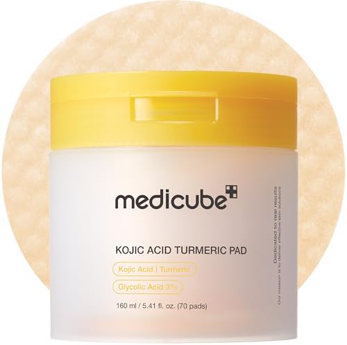 medicube Toner Pads Kojic Acid Turmeric Clarifying Pad for Troubled Skin (Pack of 2) by medicube