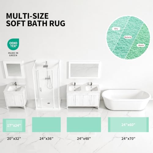 ILANGO Bathroom Rugs 24" × 17", Extra Soft Absorbent Microfiber Bath Rugs - Image 4