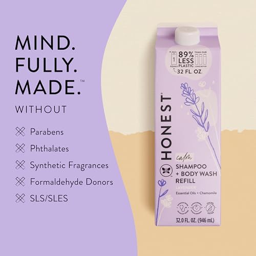 The Honest Company Shampoo Body Wash Refill Carton, Lavender Calm, 32 fl oz - Image 5