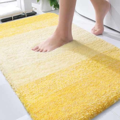 OLANLY Bathroom Rugs Mat 36x24, Extra Soft Absorbent Microfiber Bath Rugs by OLANLY