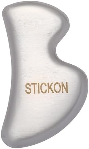 STICKON Stainless Steel Muscle Scraper Tools Set 2 in 1 Gua Sha Scraping Massage Tools, IASTM Tool for Physical Therapy Great Soft Tissue Mobilization Tool(STICKON-48)