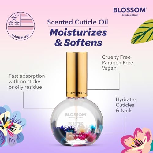 Blossom Cuticle Oil for Nails, Scented Nail Oil Cuticle Care, 0.92 fl. oz - Image 6