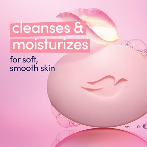 Dove Soap, Pink Beauty Bar 2-Pack – 3-in-1 Moisturizing Face, Body & Hand Soap, 3.17 Oz Ea - Image 4