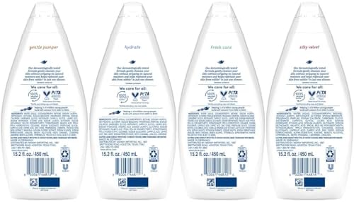 Dove Moisturizing Body Wash, Variety 6-Pack, 15.2 Oz Ea - Image 2