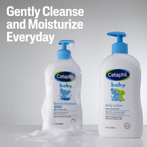 Cetaphil Baby Wash & Shampoo, 13.5oz Pack of 12, Hypoallergenic, Gentle Enough for Everyday Use, Soap Free - Image 5