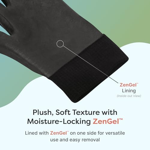 ZenToes Moisturizing Gloves for Dry Hands, Gel Lined, Cotton, 1 Pair - Image 5