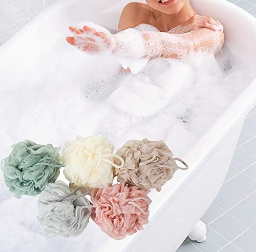 Bath Sponges, Shower Loofah for Body Exfoliation(1 pcs, Brown)