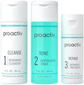 Proactiv 3 Step Acne Treatment - Benzoyl Peroxide Face Wash, Repairing Acne Spot Treatment for Face and Body, Exfoliating Toner - 30 Day Complete Acne Skin Care Kit by Proactiv