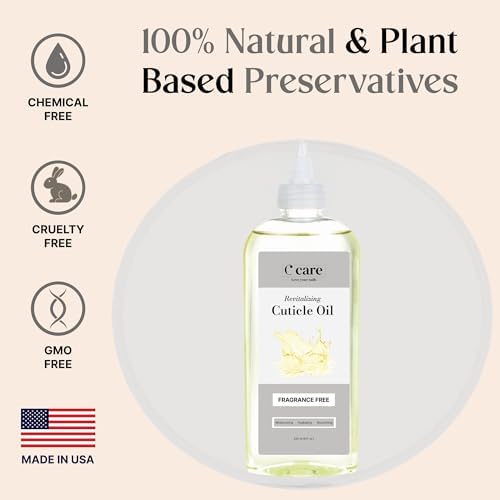 C CARE Fragrance-Free Cuticle Oil For Nails - Repairs Cuticles Overnight - Moisturizes and Strengthens Nails and Cuticles - 8 oz - Image 2