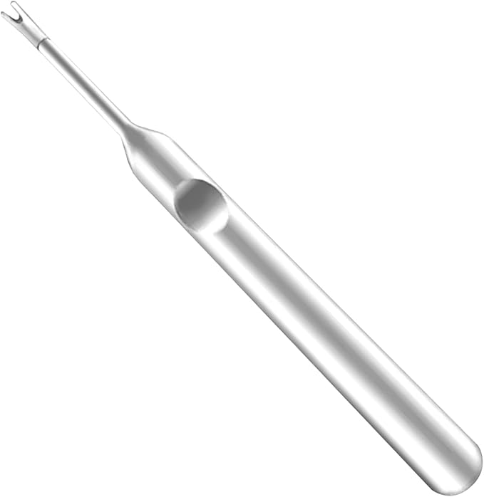 OLIREXD Professional Stainless Steel Cuticle Pusher Trimmer Remover Dead Skin Hangnails Nails Cleaner Scissors Remover Nipper Clipper/Nail Art Manicure Tool for Adult, Silver