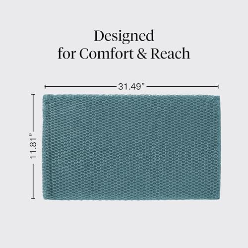 Kitsch African Net Sponge – Exfoliating Body Scrubber – Aqua Grey, 3 Pcs - Image 6