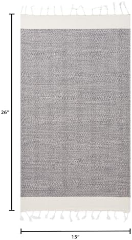 BAY LAUREL Turkish Hand Towel – Pack of 2 | Soft & Absorbent Decorative Towels for Bathroom, Hand, Face, Hair, Gym, Yoga, SPA, Kitchen & Tea | Boho Decor (Beige, Herringbone 15x26 Inches (Set of 2) - Image 5