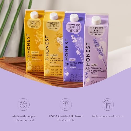 The Honest Company Shampoo Body Wash Refill Carton, Lavender Calm, 32 fl oz - Image 4