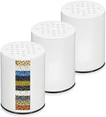 AWO 3 PACK Replacement Shower Filter Cartridge Compatible for Kitsch Showerhead,Multi Stage Shower Filtration Systems for Hard Water Reduces Chlorine and Harmful Substance