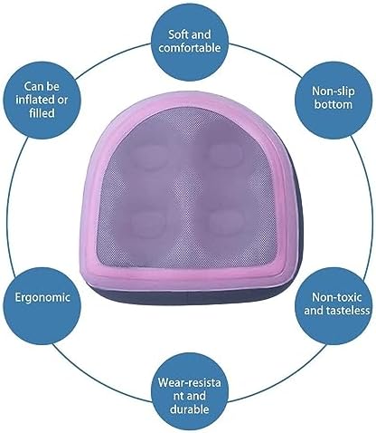 Hot Tub Seats for Adults, Inflatable Hot Tub Accessories with Suction Cup and Mesh, Inflatable and Water-Filled Dual Purpose Hot Tub Booster Seat Comfortable Soft Hot Tub Cushion (Pink) - Image 2