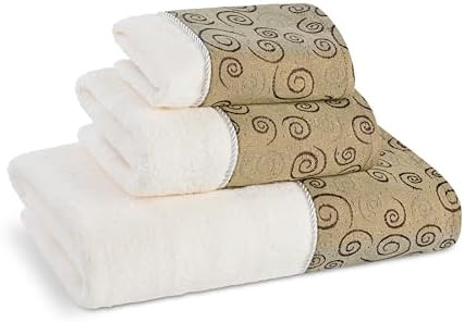 Zahari Home Miramar 3 Piece Bath Towel Set - Modern Decor, Unique Design, Multi Color Towel Set by ZahariHome